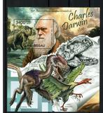 BISSAU 2012 PF BLOK DARWIN DINOSAURUSSEN PREHISTORIE 2, Ophalen of Verzenden, Postfris, Dier of Natuur