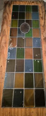 Glas in lood ramen met medaillon, Ophalen, Zo goed als nieuw, Minder dan 80 cm, Glas in lood