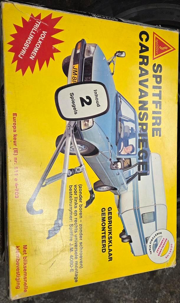 Oldtimer Caravan Spiegel - Spatbord Montage, Caravans en Kamperen, Caravan accessoires, Gebruikt, Ophalen of Verzenden