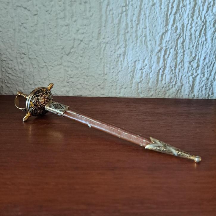 Antieke  briefopener, Damascener Toledo, Antiek en Kunst, Curiosa en Brocante, Ophalen of Verzenden