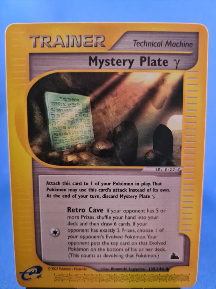 Mystery Plate γ 135/144 - Skyridge, Hobby en Vrije tijd, Verzamelkaartspellen | Pokémon, Gebruikt, Verzenden