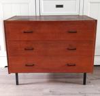 Vintage ladekast, Huis en Inrichting, Kasten | Ladekasten, Ophalen, Gebruikt, 50 tot 100 cm, 3 of 4 laden
