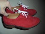 p06) RIZZO made in Italy rood leer suede veter schoen 39 lee, Kleding | Dames, Schoenen, Ophalen of Verzenden, Rizzo, Zo goed als nieuw