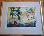 Kunst schilderij lijst land van melk en honing h witteveen, Antiek en Kunst, Ophalen of Verzenden