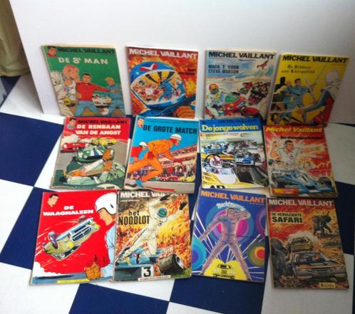 12x stripboek Michel Vaillant, Boeken, Stripboeken, Gelezen, Meerdere stripboeken, Ophalen of Verzenden