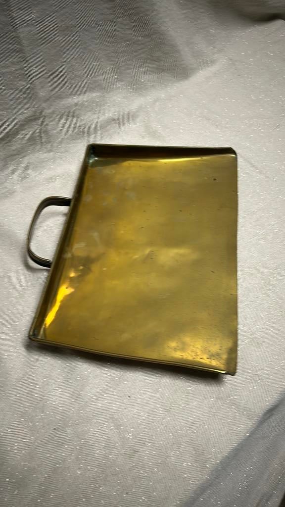 Antiek messing blik zonder stoffer., Antiek en Kunst, Ophalen of Verzenden