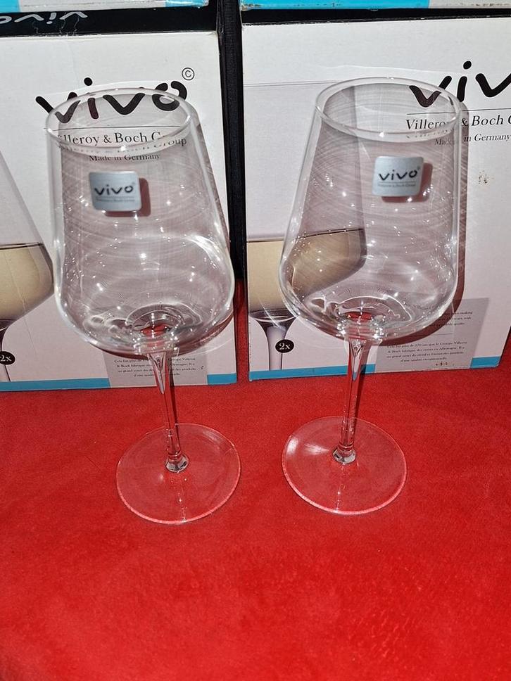 Nieuwe Glazen Vivo Villeroy & Boch Witte Wijn AH Glas, Huis en Inrichting, Keuken | Servies, Nieuw, Glas of Glazen, Glas, Ophalen of Verzenden