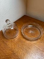 Antieke kristallen kaasstolp, Antiek en Kunst, Antiek | Glas en Kristal, Ophalen of Verzenden