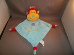 action aap doudou doekje met rammel blauw/rood geel velours, Ophalen of Verzenden, Nieuw, Overige typen