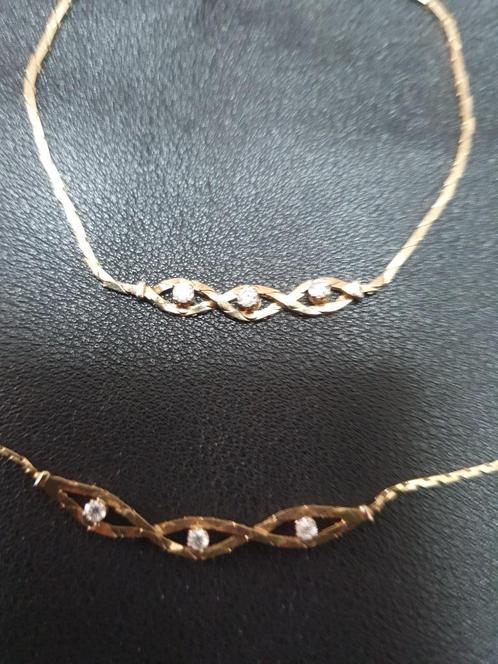Exclusieve set ketting met armband zeer exclusief als nieuw, Sieraden, Tassen en Uiterlijk, Kettingen, Zo goed als nieuw, Goud