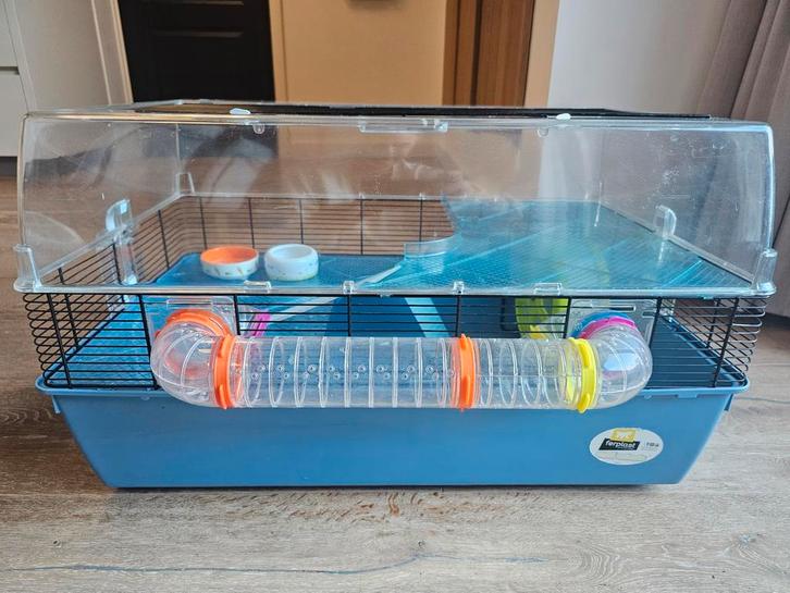 Ferplast Duna Fun Large -grote hamsterkooi met toebehoren, Dieren en Toebehoren, Knaagdieren en Konijnen | Hokken en Kooien, Zo goed als nieuw