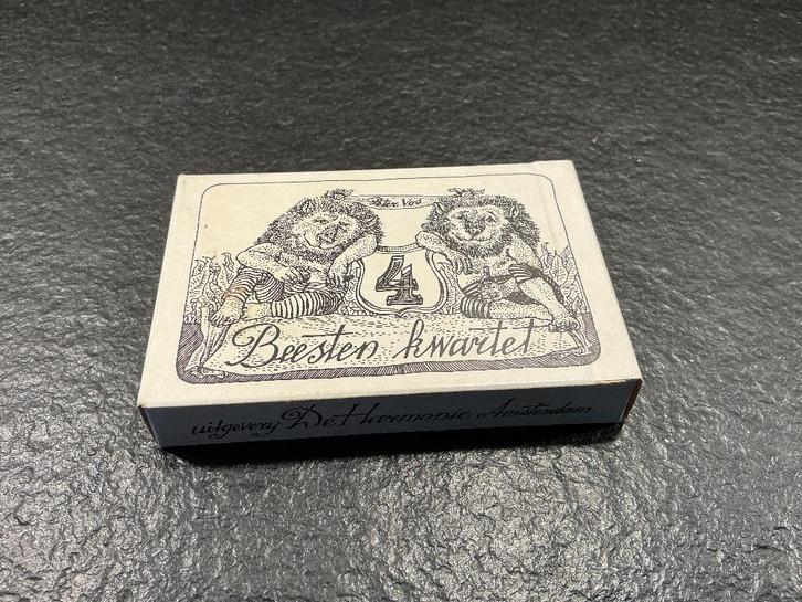 Het beesten kwartet van Peter Vos, Verzamelen, Speelkaarten, Jokers en Kwartetten, Nieuw, Kwartet(ten), Ophalen of Verzenden