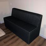 Eetkamerbank, zwart/goud met wielen, Huis en Inrichting, Banken | Sofa's en Chaises Longues, Ophalen, Gebruikt, Stof, 150 tot 200 cm