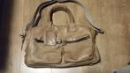 Mooie nette leren Cowboysbag, Ophalen of Verzenden, Zo goed als nieuw, Beige, Handtas