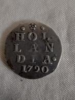 Holland Dubbele Wapen Stuiver MUNT 1790, Vóór koninkrijk, Zilver, Losse munt, Overige waardes