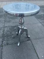 Bijzettafels, Minder dan 55 cm, Gebruikt, Metaal of Aluminium, Rond