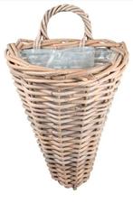 Tuinmand Hangmand rotan H40 rieten puntmand Nieuw, Minder dan 60 cm, Nieuw, Ophalen of Verzenden, Overige vormen
