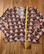 Feestelijke MORGAN blouse tuniek mt XL Zwart met roze, Zwart, Maat 46/48 (XL) of groter, Zo goed als nieuw, Morgan