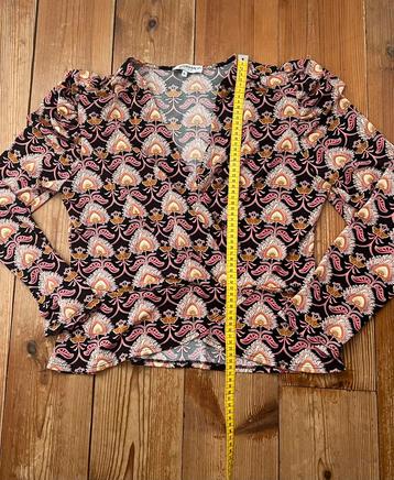 Feestelijke MORGAN blouse tuniek mt XL Zwart met roze beschikbaar voor biedingen