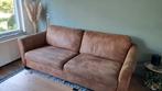 Cognac kleurige bank met fauteuil, Ophalen, Zo goed als nieuw