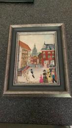 Naief olieverf schilderij bruiloft., Antiek en Kunst, Ophalen