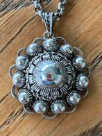 Prachtige antieke zilveren zeeuwse knoop ketting, Ophalen of Verzenden, Zilver, Ketting