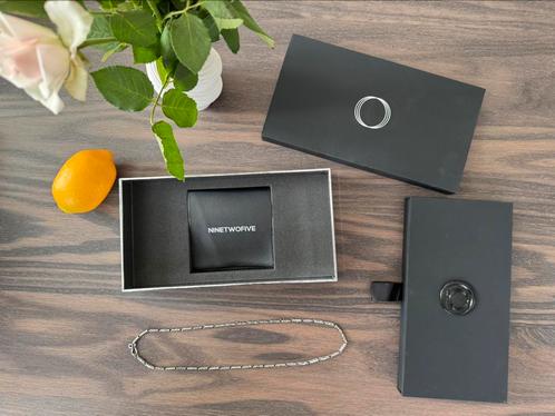NineTwoFive Kadeem Sterling Zilveren Ornamenten Ketting 50cm, Sieraden, Tassen en Uiterlijk, Kettingen, Zo goed als nieuw, Zilver