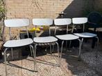 Formica vintage stoelen, Ophalen, Gebruikt, Formica Vintage, Wit