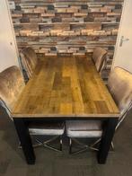 Eettafel met 4 stoelen, Ophalen, Zo goed als nieuw