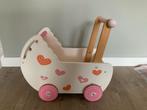 Houten poppenwagen met hartjes, Ophalen, Gebruikt, Duw- of Trekspeelgoed