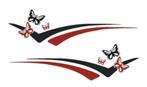 camper caravan sticker striping stickerset vlinders, Ophalen of Verzenden, Nieuw