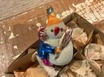 ANTIEKE KERSTBAL KINDJE MET SNEEUWPOP, Ophalen of Verzenden, Gebruikt