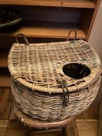 Rieten fietsmand voor op stuur, Ophalen, Zo goed als nieuw