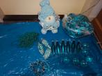 Turquoise Kerstversiering, Diversen, Kerst, Ophalen of Verzenden, Zo goed als nieuw