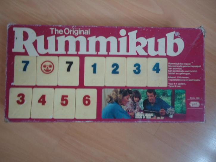 Rummikub, Goliath. grote stenen, Hobby en Vrije tijd, Gezelschapsspellen | Overige, Een of twee spelers, Drie of vier spelers