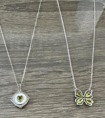 Peridoot kettingen 925 zilver beschikbaar voor biedingen