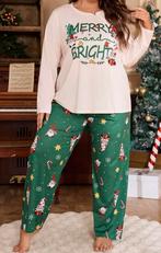 Vrolijke kerst pyjama, Ophalen of Verzenden, Zo goed als nieuw, Maat 46/48 (XL) of groter