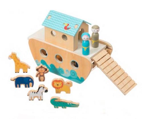 Noah’s Ark houten speelgoed, Kinderen en Baby's, Speelgoed | Houten speelgoed, Nieuw, Overige typen, Ophalen of Verzenden