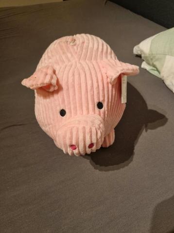 Knuffel spaarpot  varken  beschikbaar voor biedingen