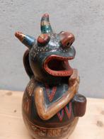 Vintage Peruaans Cusco keramiek panfluit speler, Antiek en Kunst, Ophalen of Verzenden