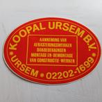 Oude sticker Hekwerken Koopal bv.  Ursem., Ophalen of Verzenden, Zo goed als nieuw
