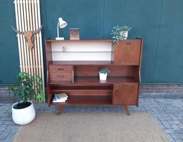 Deens design highboard wandkast Vintage retro kast jr 50 60 beschikbaar voor biedingen