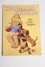 mondamin pudding reclame bord kartonnen display stand, Ophalen of Verzenden, Gebruikt, Reclamebord