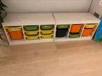 2 trofast kasten met bakken, Kinderen en Baby's, Kinderkamer | Commodes en Kasten, Ophalen, Gebruikt, Minder dan 50 cm