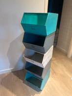 Kidsdepot Stapelblokken 5 Stuks - Vintage Industrieel, Huis en Inrichting, Woonaccessoires | Kisten, Ophalen, Gebruikt, Metaal