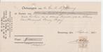 S208 nota advocaten van rees en … semarang 1933 met zegel, Antiek en Kunst, Verzenden