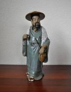 Vintage Beeld Chinese Inwoner Mudman 26 cm, Antiek en Kunst, Curiosa en Brocante, Ophalen