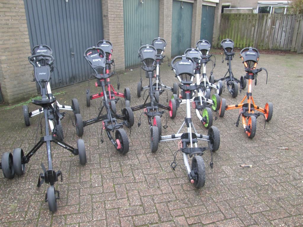 de GOLF GIGANT heeft weer kwaliteit golftrolley"s /tassen., Sport en Fitness, Golf, Ophalen of Verzenden, Gebruikt, Golfkar