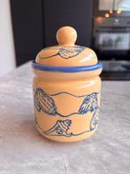 Schattig vintage Keramieken Potje met Deksel, Porselein of Keramiek, Schaal, Rond, Ophalen of Verzenden