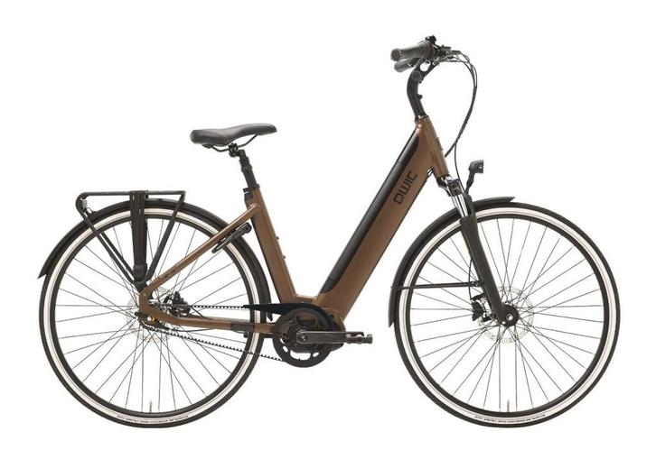 QWIC MN7+ Belt Dames Walnut Brown M 49cm 2024, Fietsen en Brommers, Elektrische fietsen, Nieuw, Qwic, 47 tot 51 cm